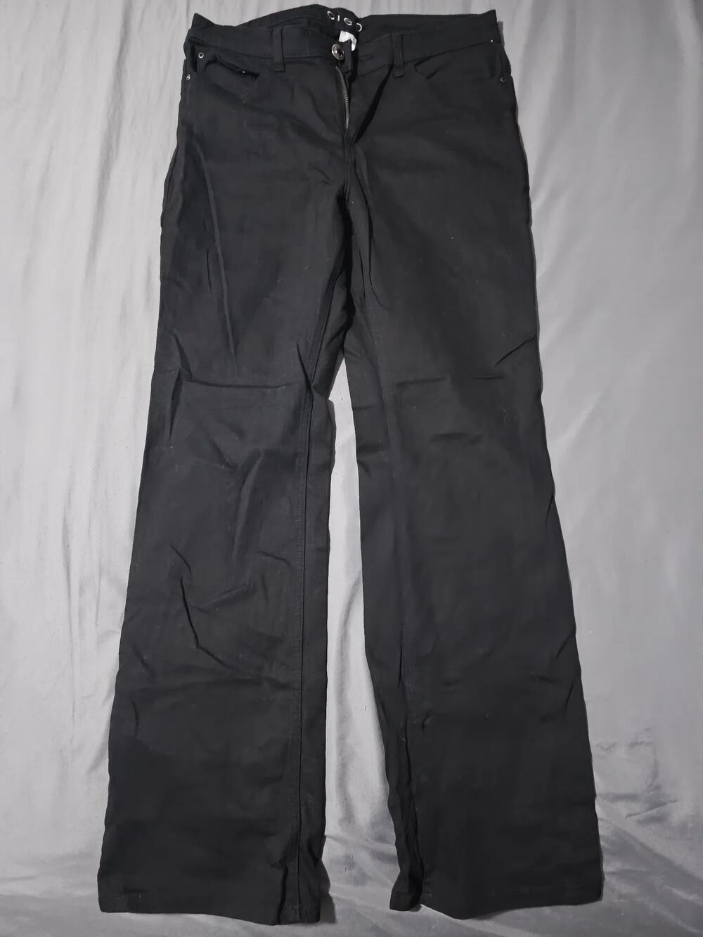 Men's Vintage Bootcut Jeans - Black, Classic Fit, Casual Style